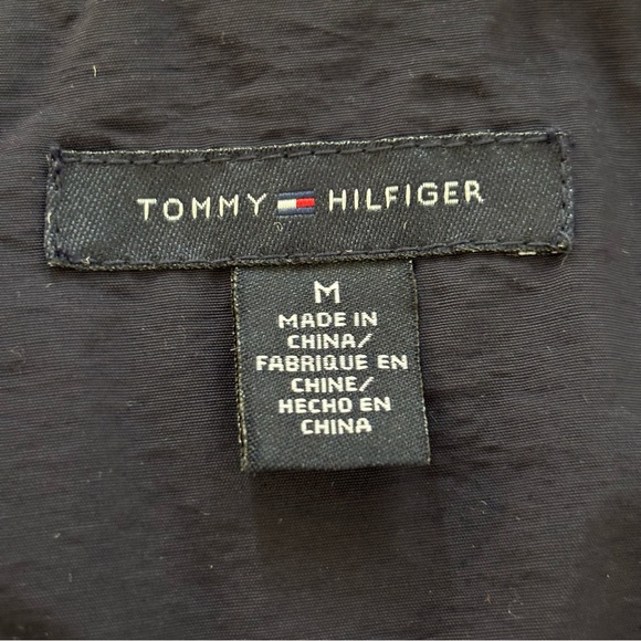 Tommy Hilfiger Navy Belted Trench Coat Size M - Picture 7 of 8